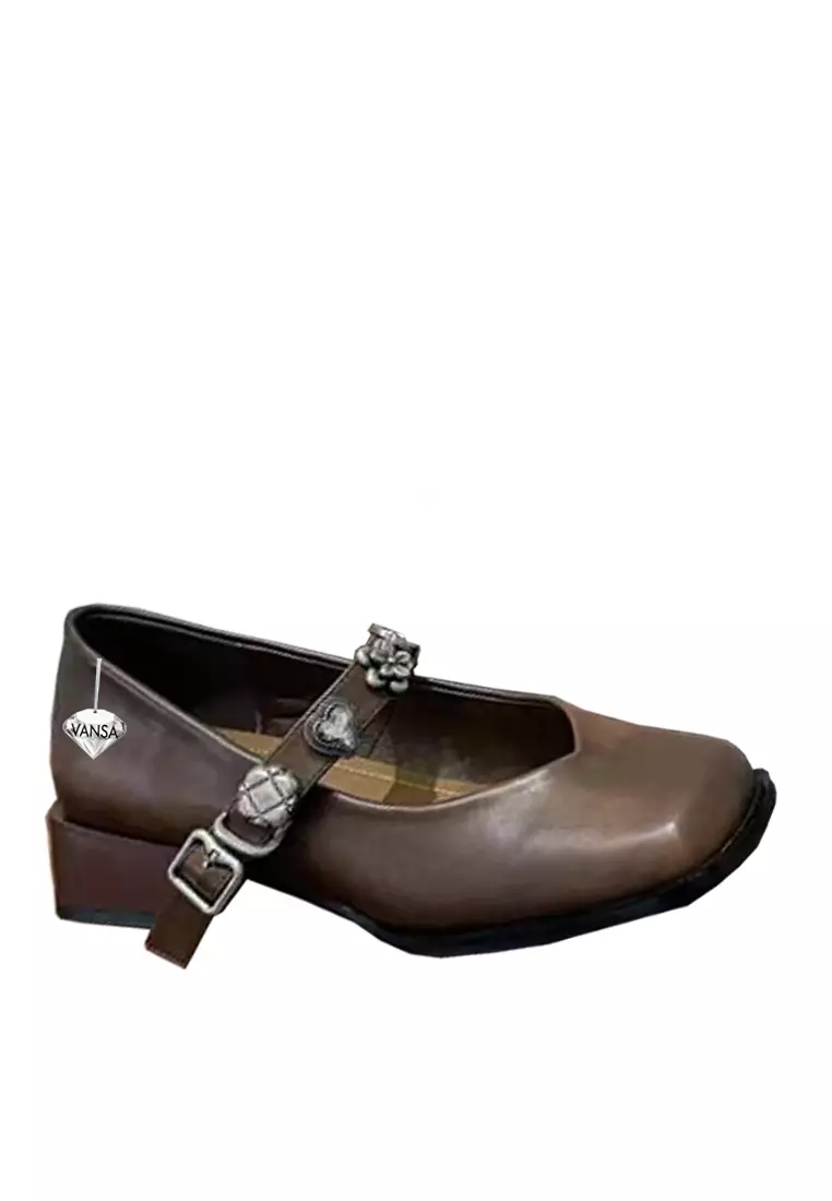 Discount on Twenty Eight Shoes  shoes - SKU: VANSA Ornament Buckle Mary Jane Shoes VSW-F-B02-3