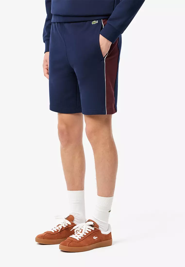 Clothing Fleece Shorts Blue Lacoste Shorts Buy Lacoste Color-Block