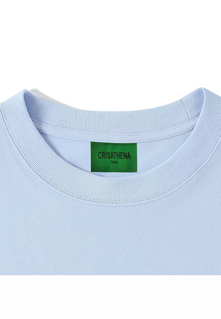 Paris Graphic T-Shirt in Sky Blue