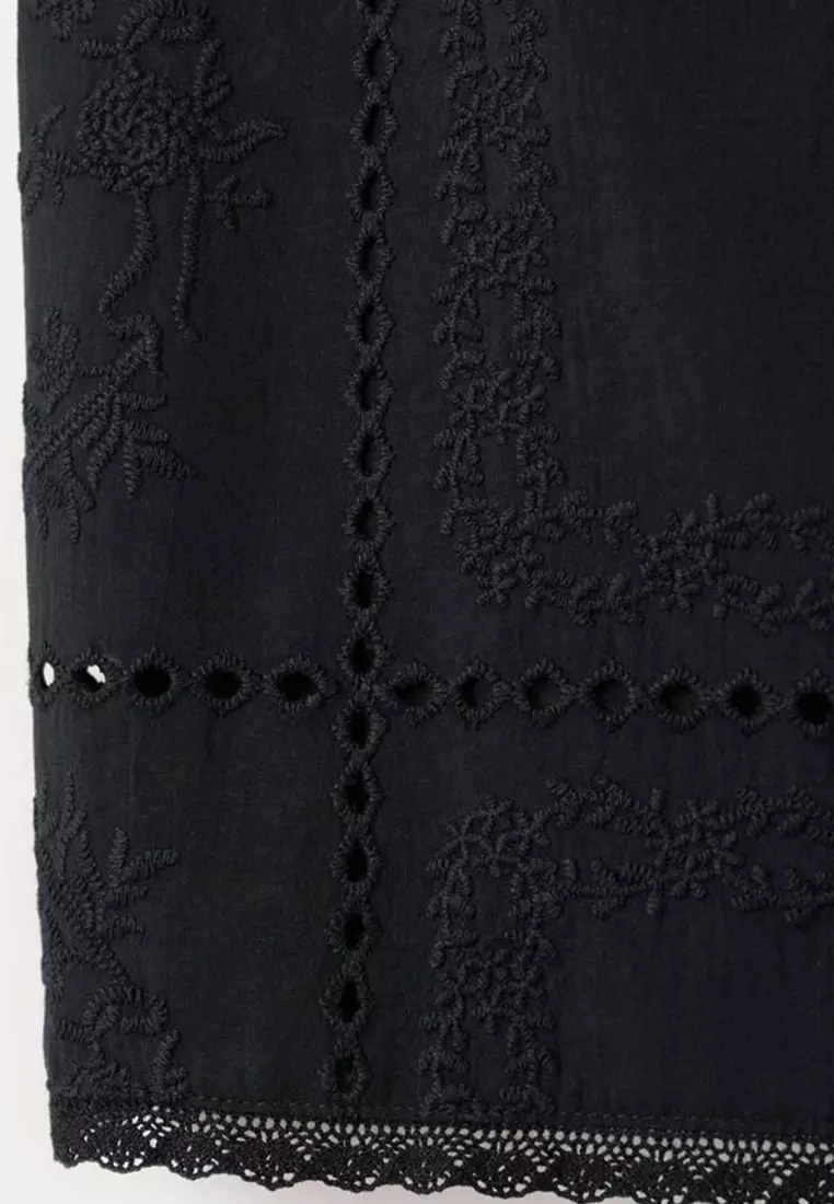 Embroidered Cotton Top