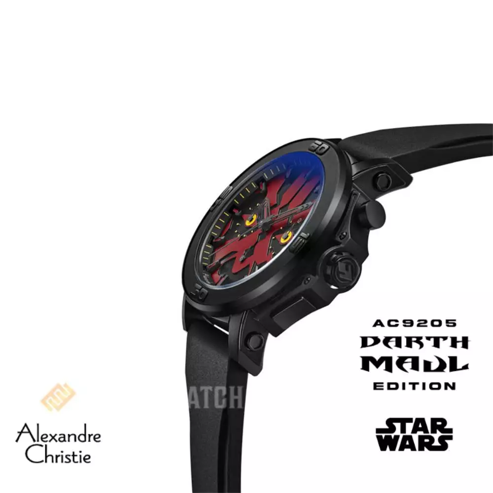Jam Tangan Pria Alexandre Christie X Star Wars AC 9205 MCRDM-1 Darth Maul Edition Men Analog Dial Limited Edition