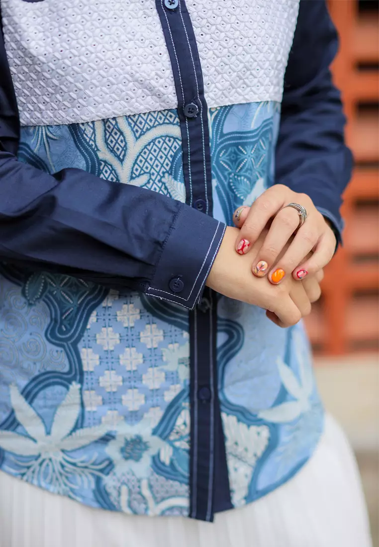 My Aksa Batik Wanita Blouse Ansel Ailen Smart Casual