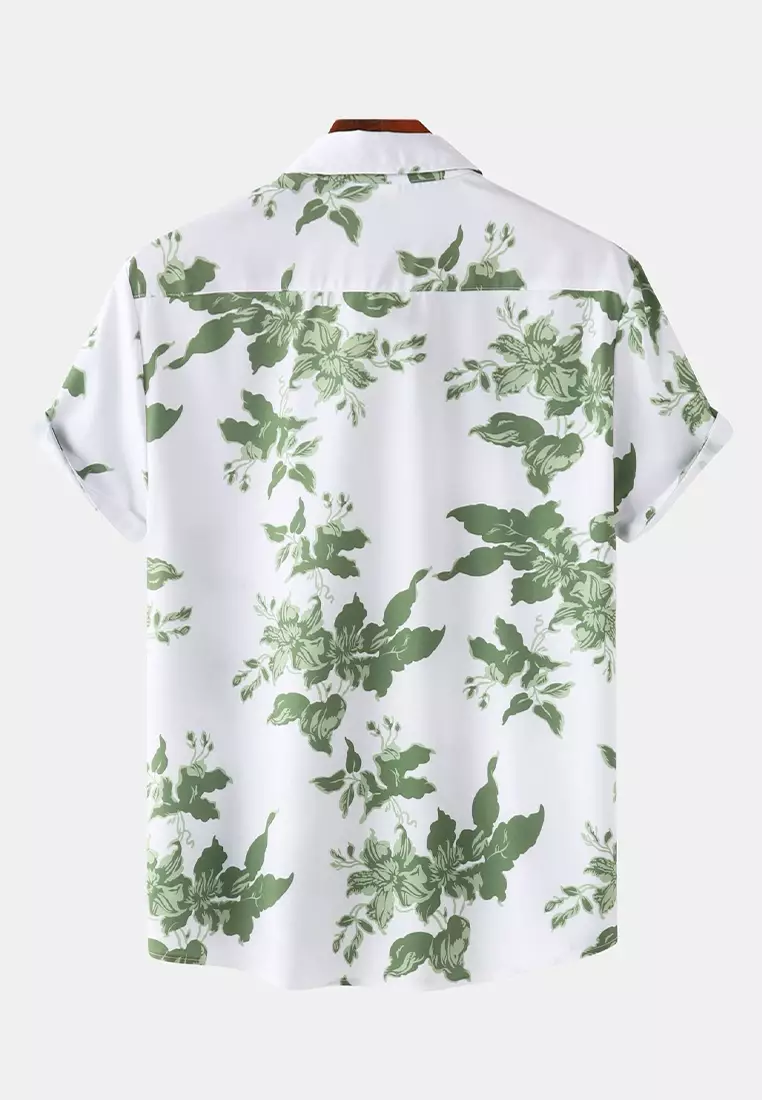 Hawaiian Print Short Sleeve Shirt YL-C311