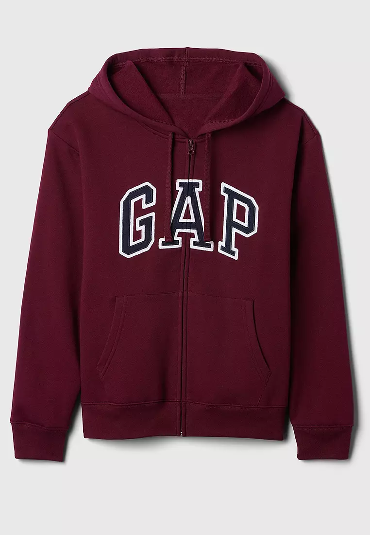 Relaxed Logo Zip Hoodie