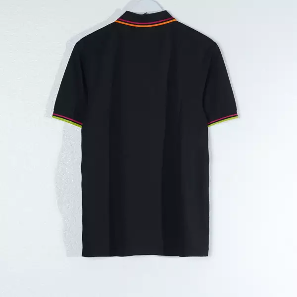 Polo FRED PERRY TWIN TIPPED MULTI BLACK TENNIS POLO 100% ORIGINAL