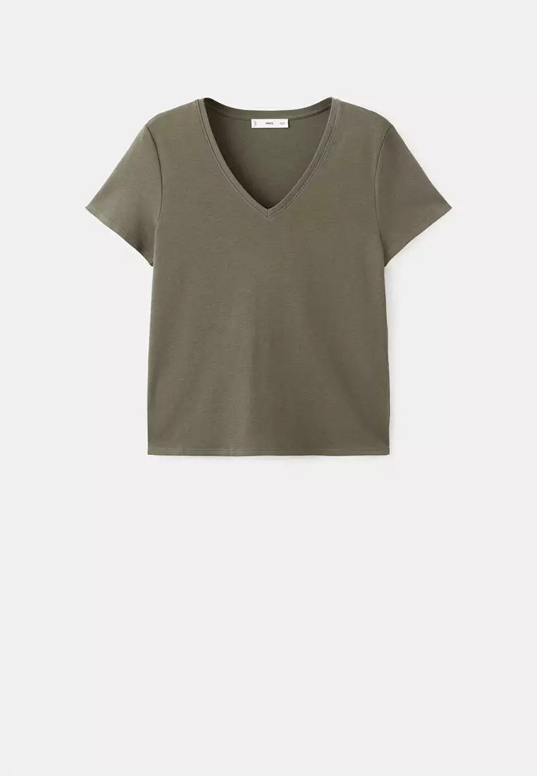 V-Neck Cotton T-Shirt