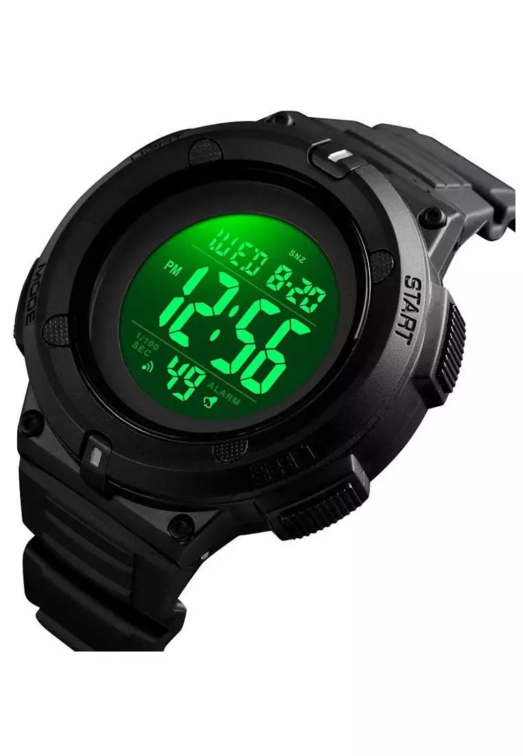 Jam Tangan Casual Digital Pria Water Resistant 30m Strap Tali Material Silicone SZ13 ORIGINAL