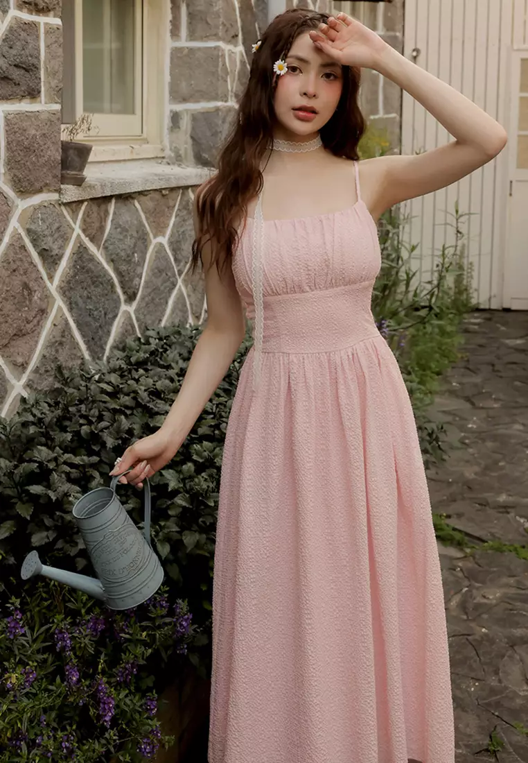 Corset Padded Low Waist Maxi Dress