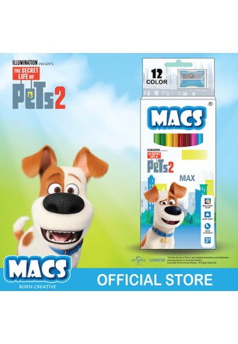 Jual Macs Pensil Warna Macs Pets Gidget 12 Color Pencils Original Zalora Indonesia