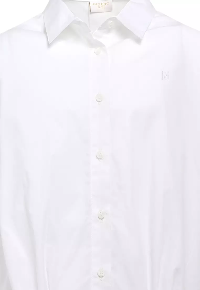 Pito Dito Girl Chimchae Blouse Panjang Anak Putih
