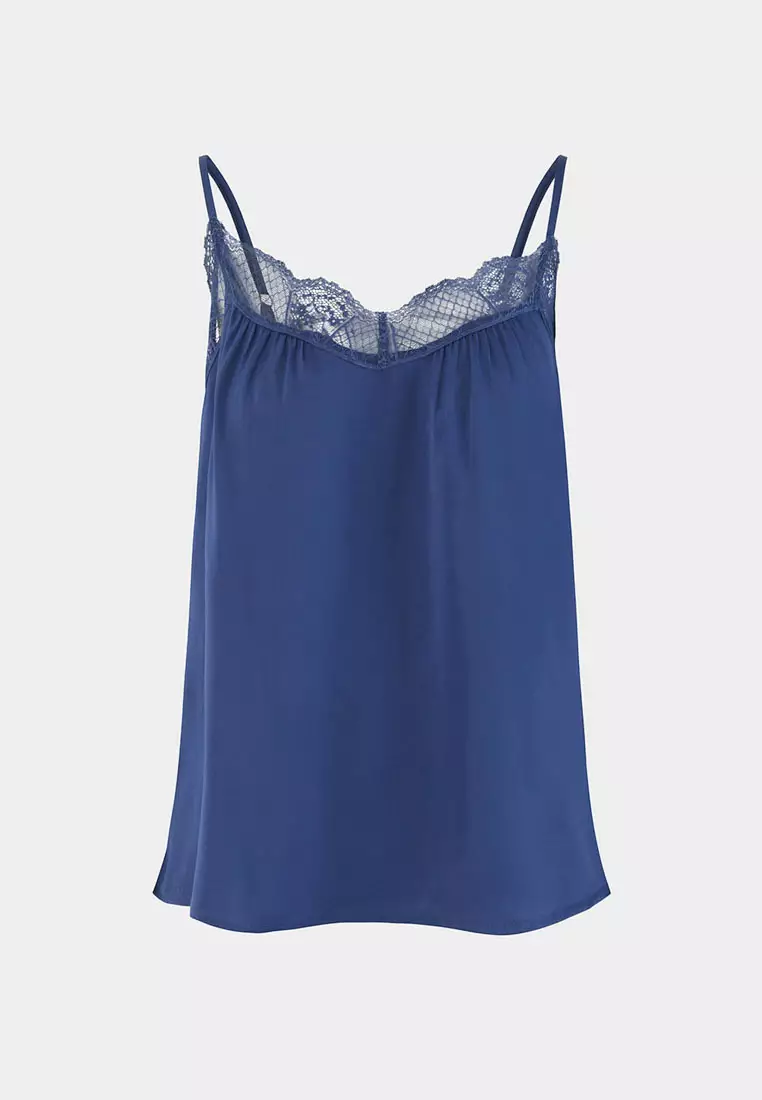 Aleksia Lace Trim Cami Top