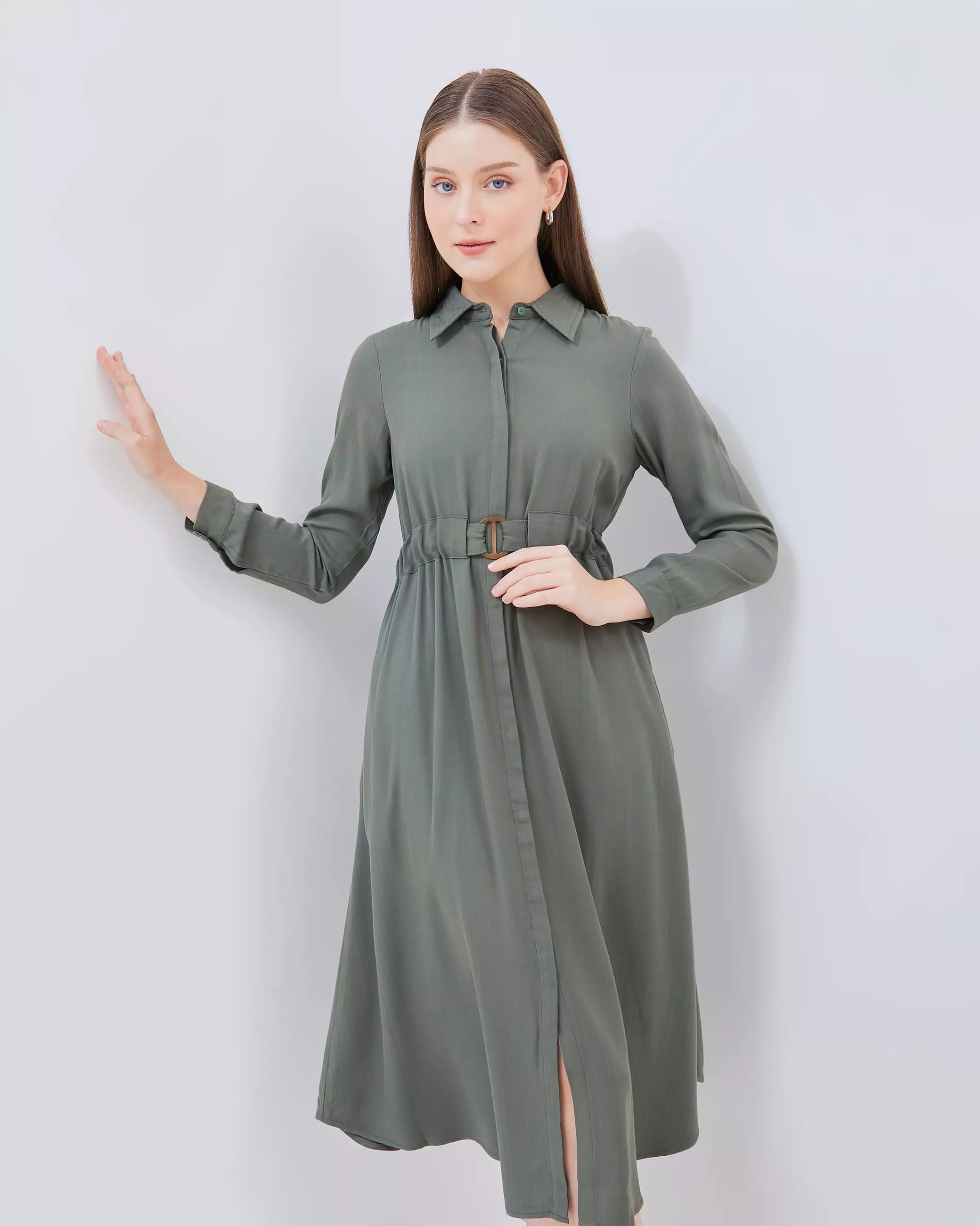 AMK Tunik Wanita TN Aisyah Ls Sage Green