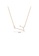 Glamorousky white 925 Sterling Silver Plated Champagne Gold Fashion Simple Twelve Constellation Aries Pendant with Cubic Zirconia and Necklace BDD18ACE97A2B2GS_2