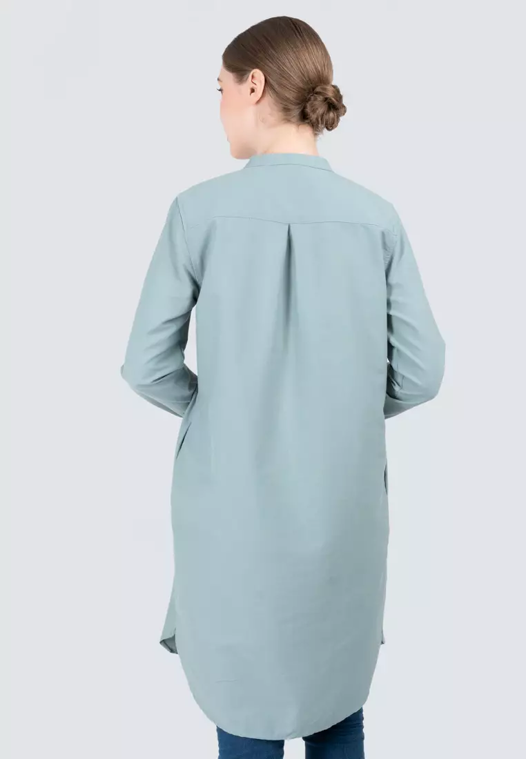 Polo Haus - Women’s Oxford Long Sleeve Shirt Dress WBSD002