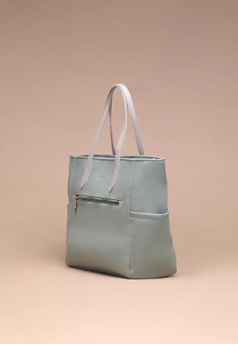 Tas Tote Wanita Silvertote Chelsea Sage Green