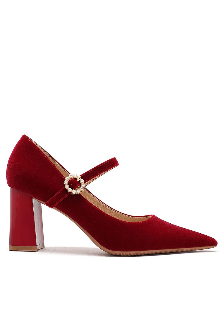 7CM Suede Mary Jane Shoes 873-5