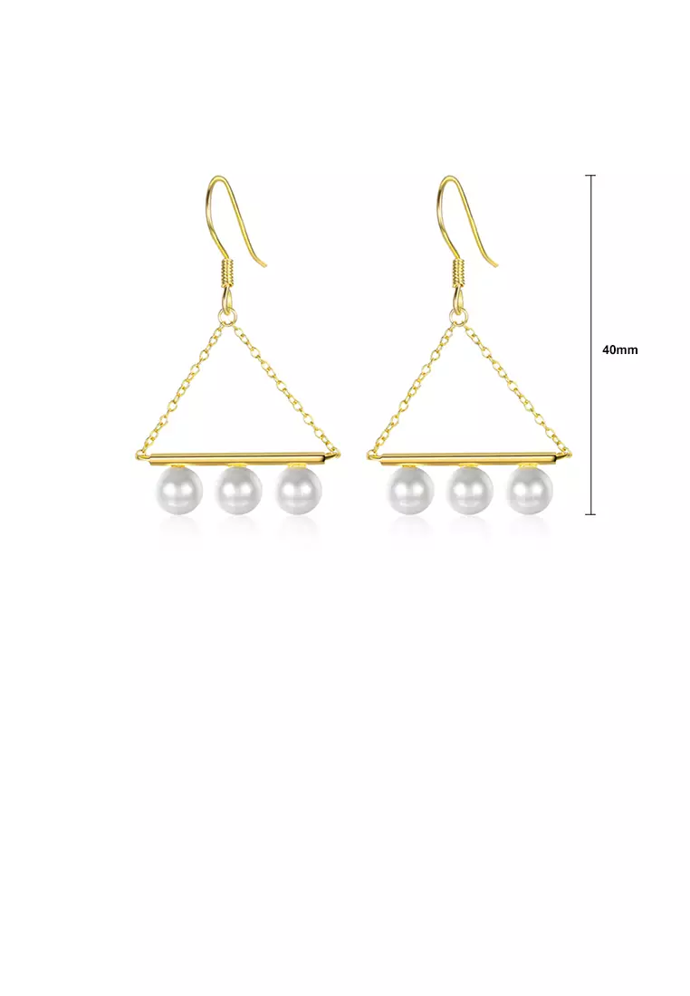 Geometric triangle cheap earrings