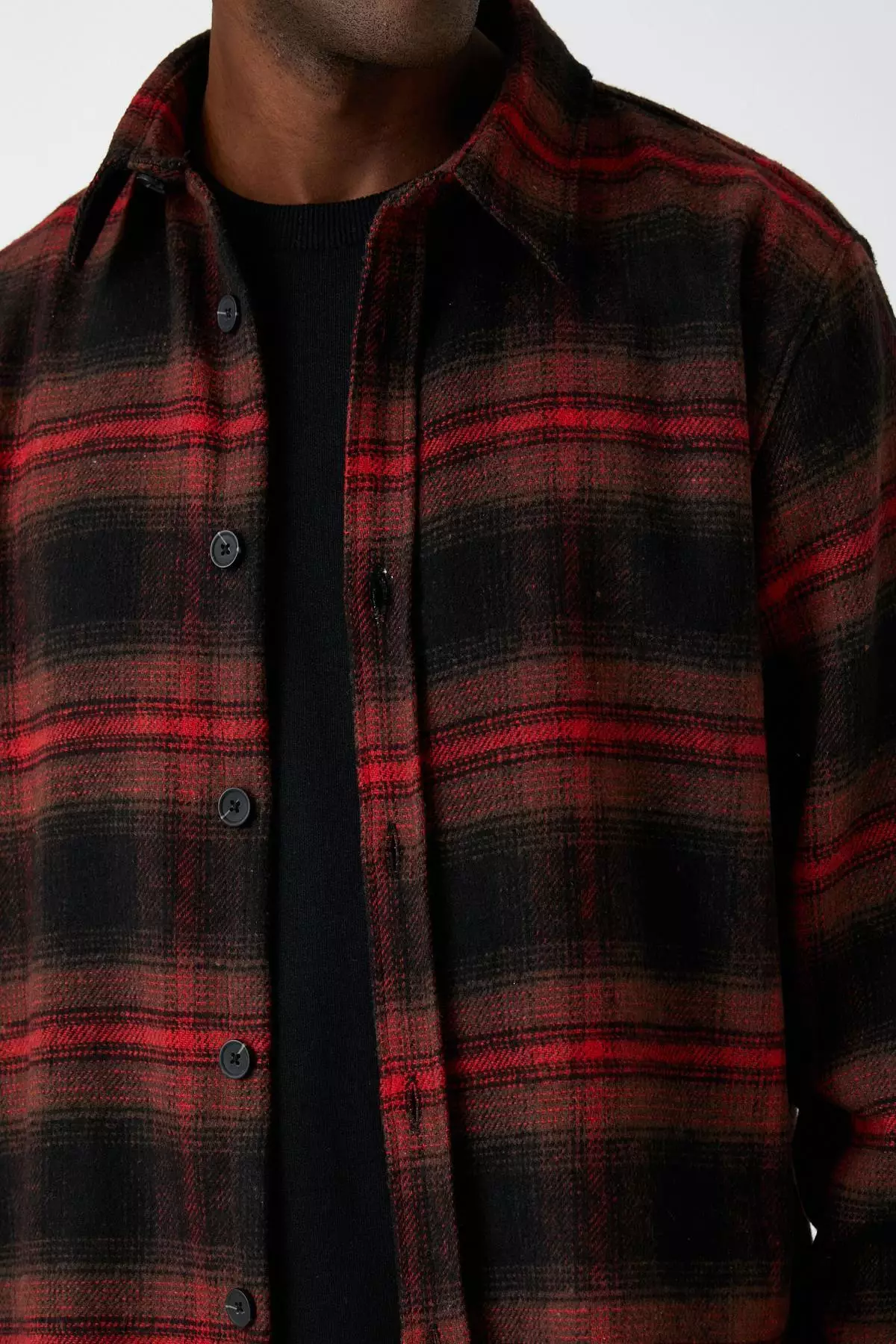 Red plaid sale dress shirt