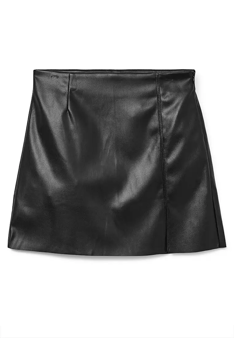 高腰半截迷你裙