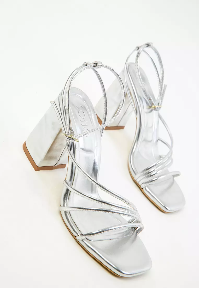 Silver Women's Classic Heeled Shoes 20282