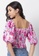 FabAlley pink Floral Ruched Smocked Crop Top 6428CAA350171BGS_2