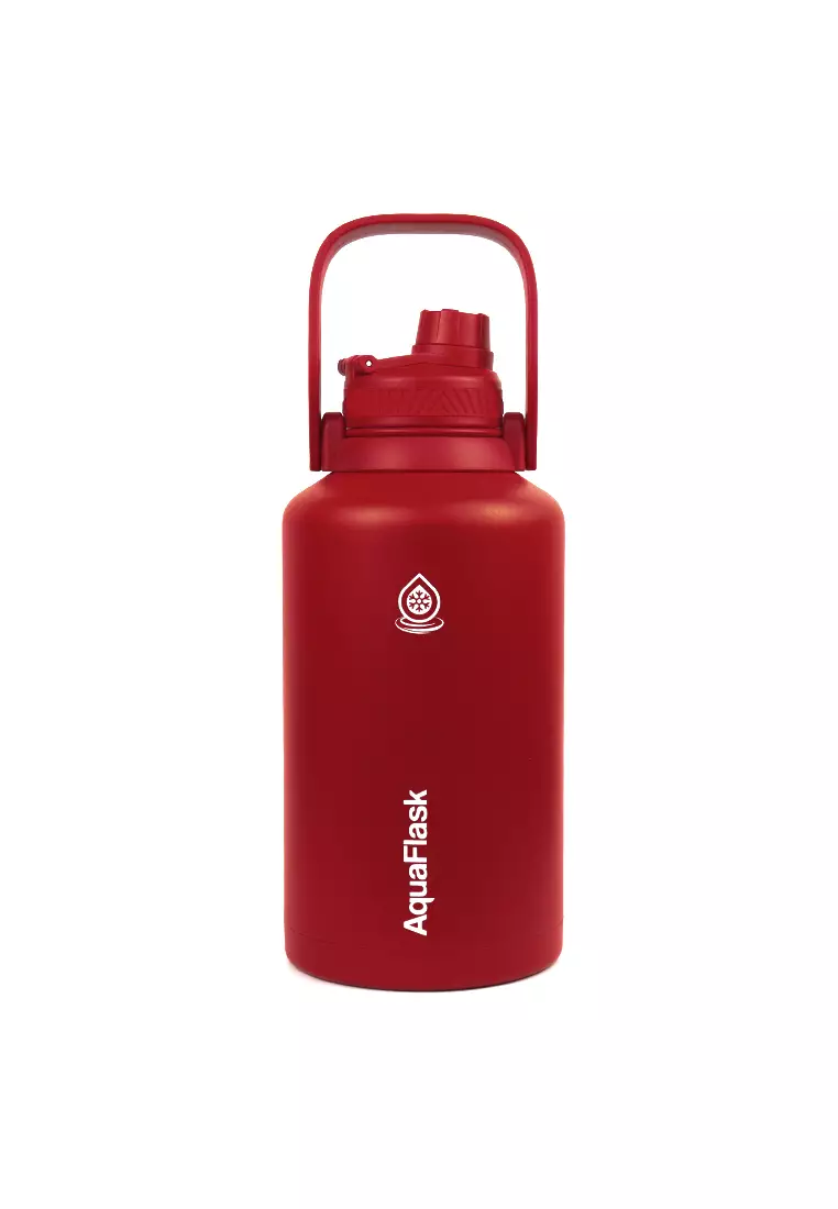 64oz Wide Mouth Water Bottle Cherry Red V2