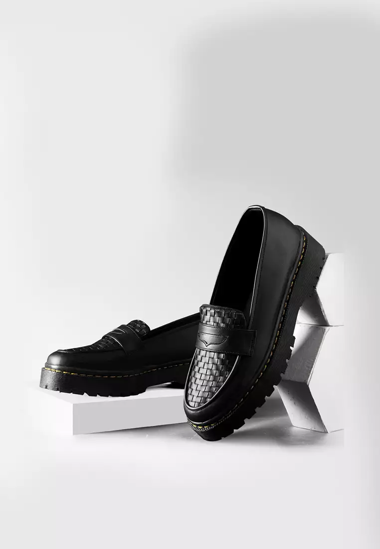 Khanza Black Loafer Boat Shoes