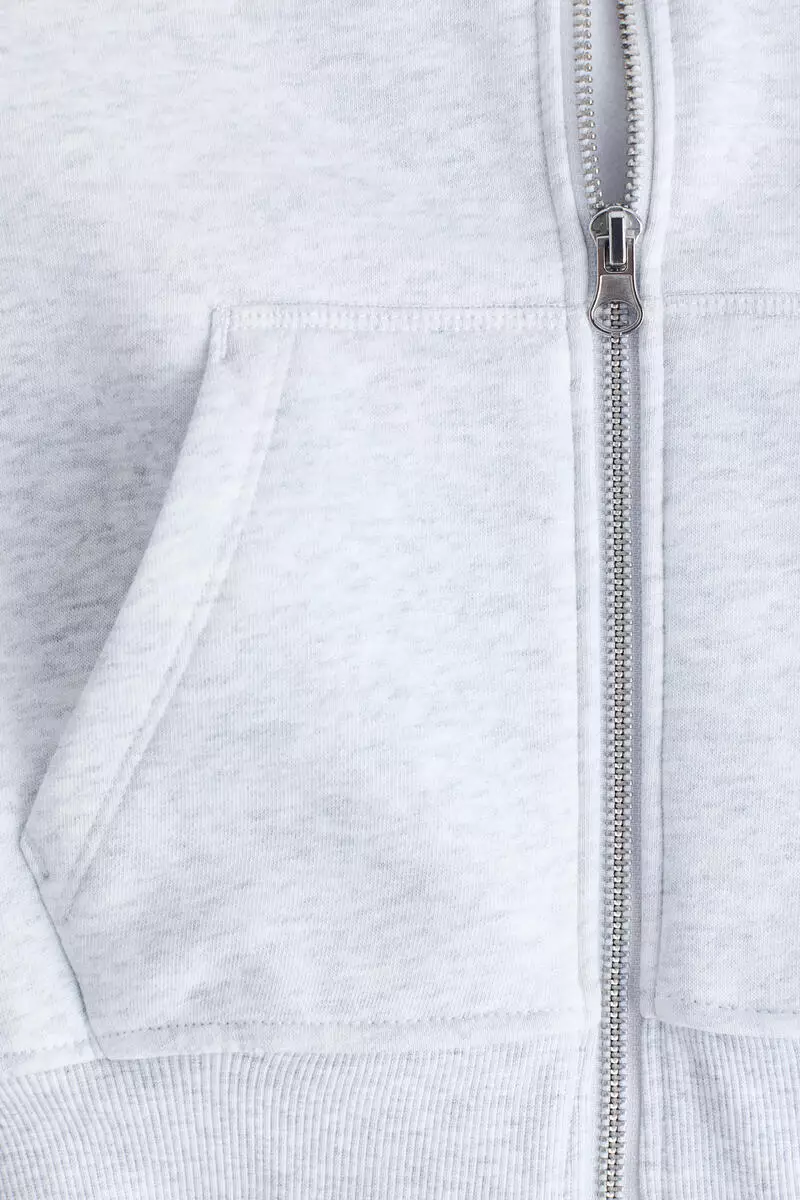 Zip-through hoodie