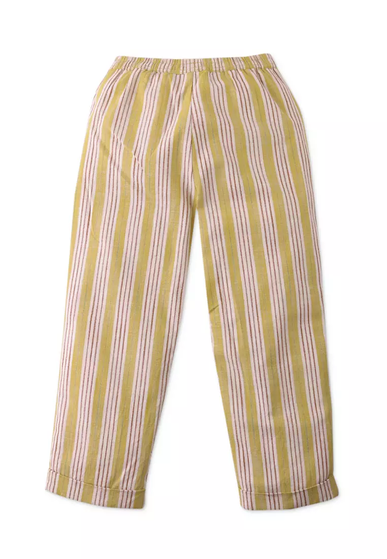 Faye Stripey Pull-On Pants