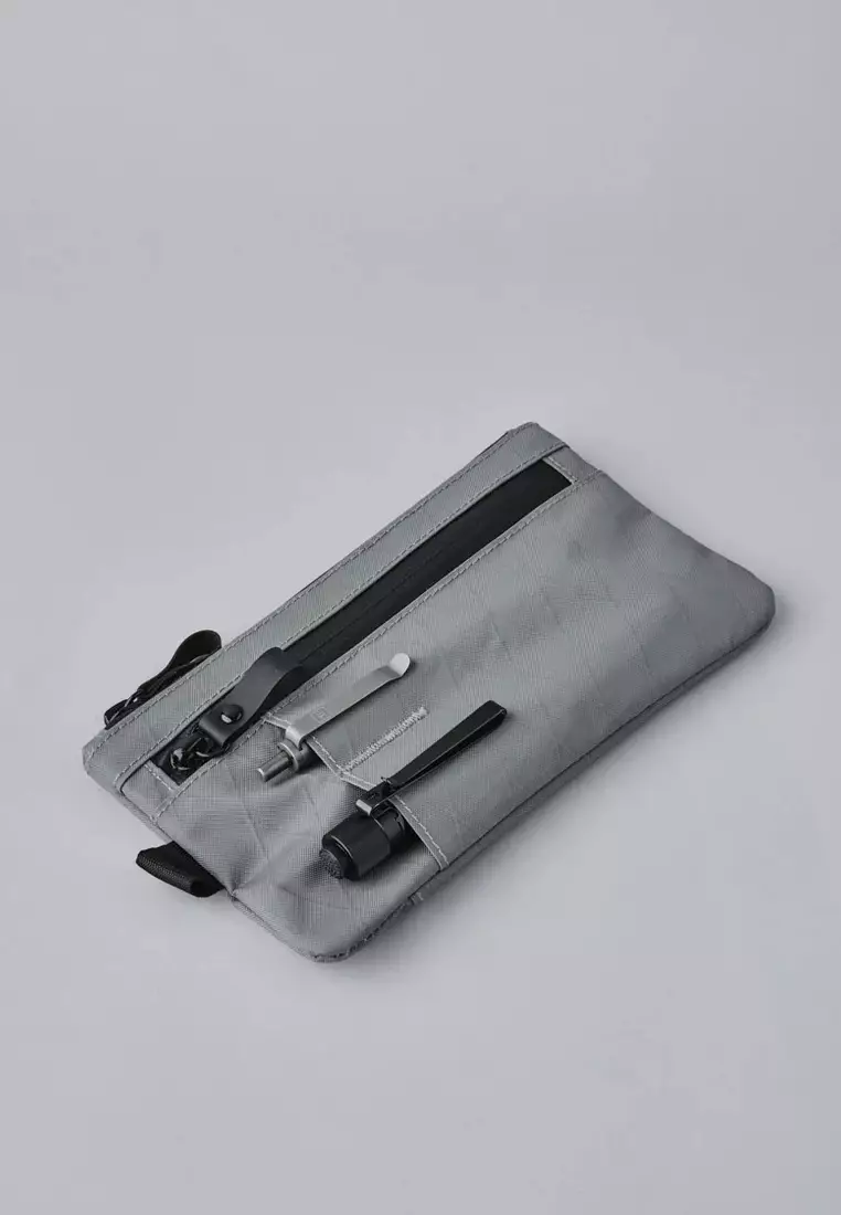 Alpaka Zip Clutch - Slate Grey