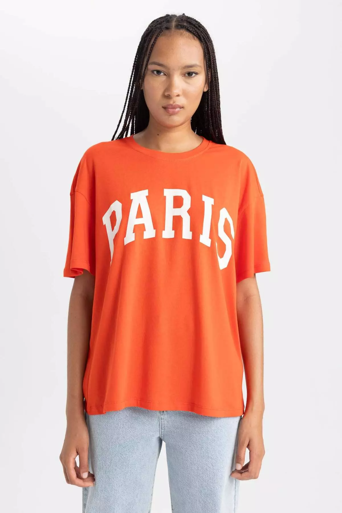 Oversize Wide Fit Crew Neck Short Sleeve T-Shirt B0661Axns