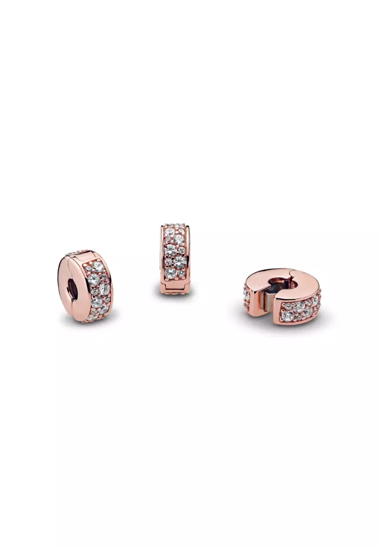 Clear Pavé Clip Charm