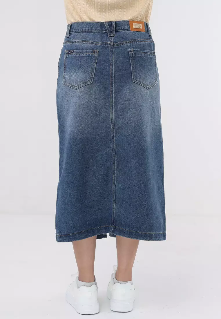 Denim Maxi Skirt Ladies