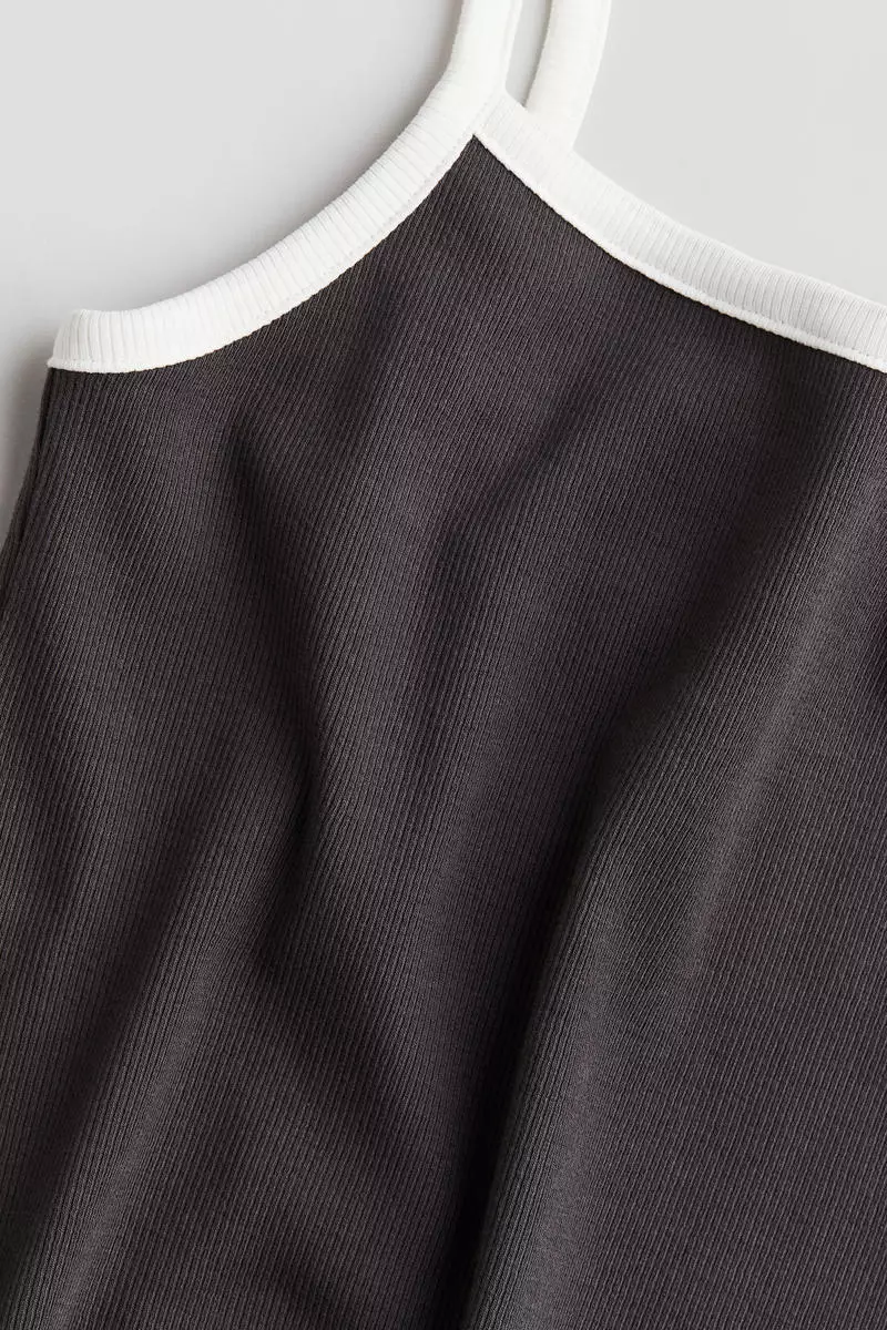 Cotton jersey strappy dress