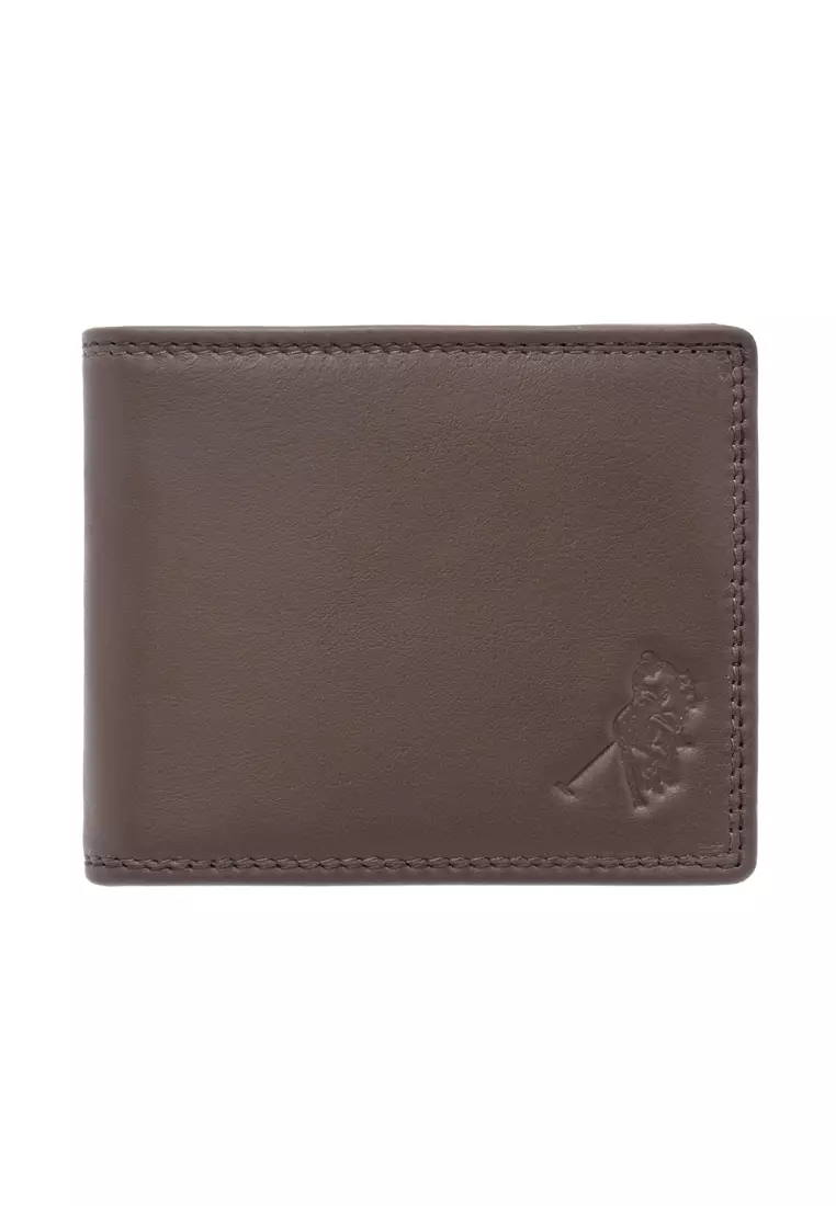 Euro Polo Euro Polo Grain Leather RFID Double Stitch Bifold Wallet