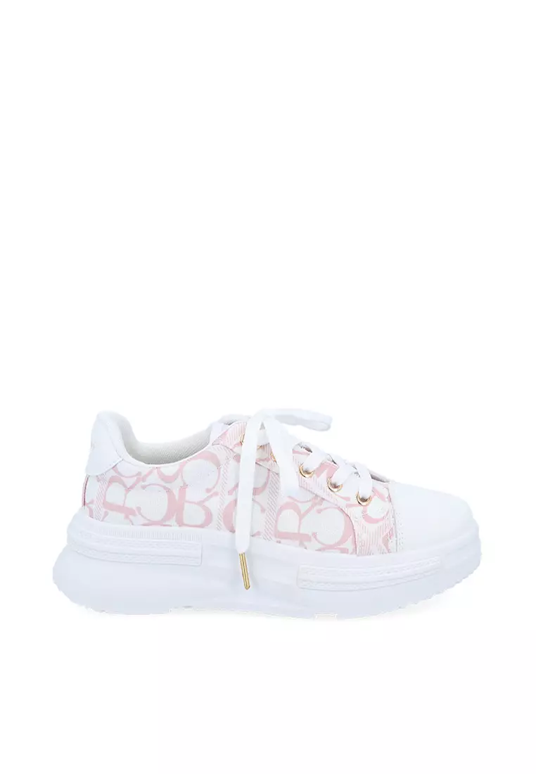 Discount on Carlo Rino  shoes - SKU: Pink Carlo Geo Canvas Sneakers