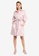 Hopeshow pink Button Pleated Hem Mini Dress 6B1DCAAC26BB89GS_4
