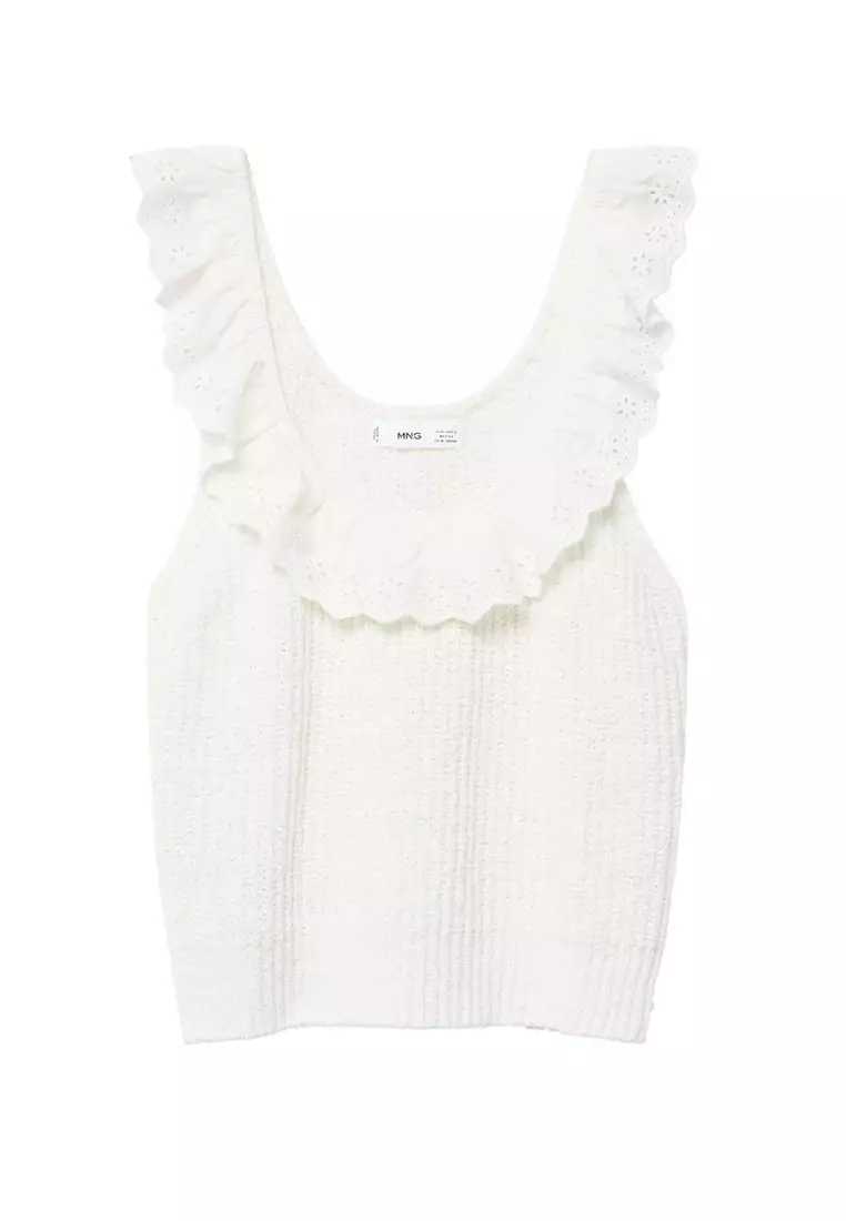 Cotton-Blend Knit Top