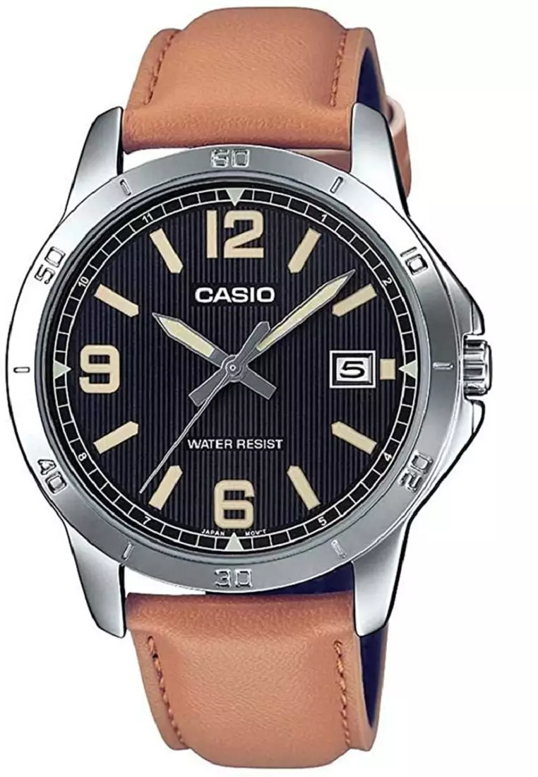 Jam Tangan MTP-V004L-1B2 Coklat