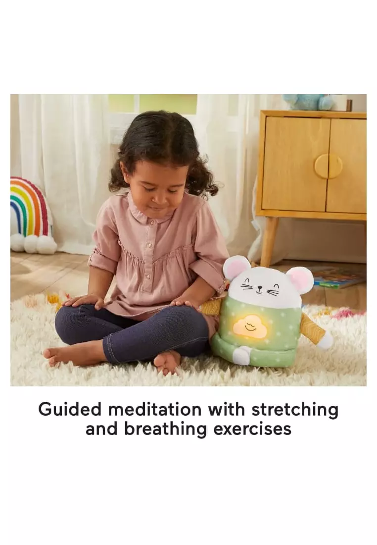 Fisher-Price Meditation 7.87" Mouse Stuffed Animal With Soothing Sounds