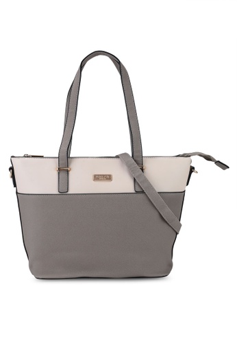 UNISA grey Duo Texture Convertible Tote Bag 2FD0FAC35171BEGS_1