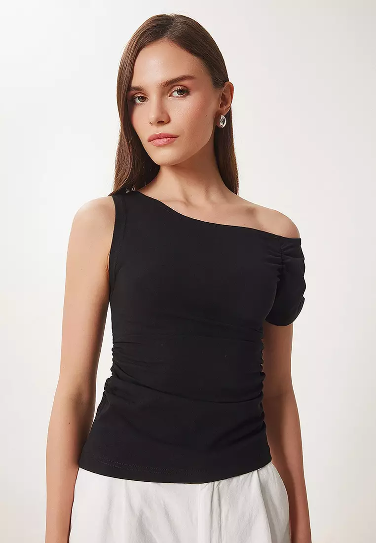 Drawstring Detailed Knitted Blouse