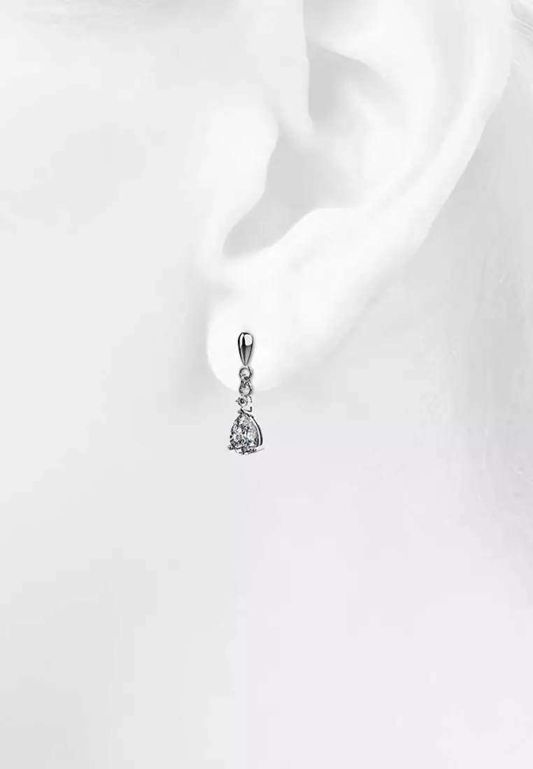 Buy Krystal Couture Anastacia Drop Earrings Embellished with SWAROVSKI ...