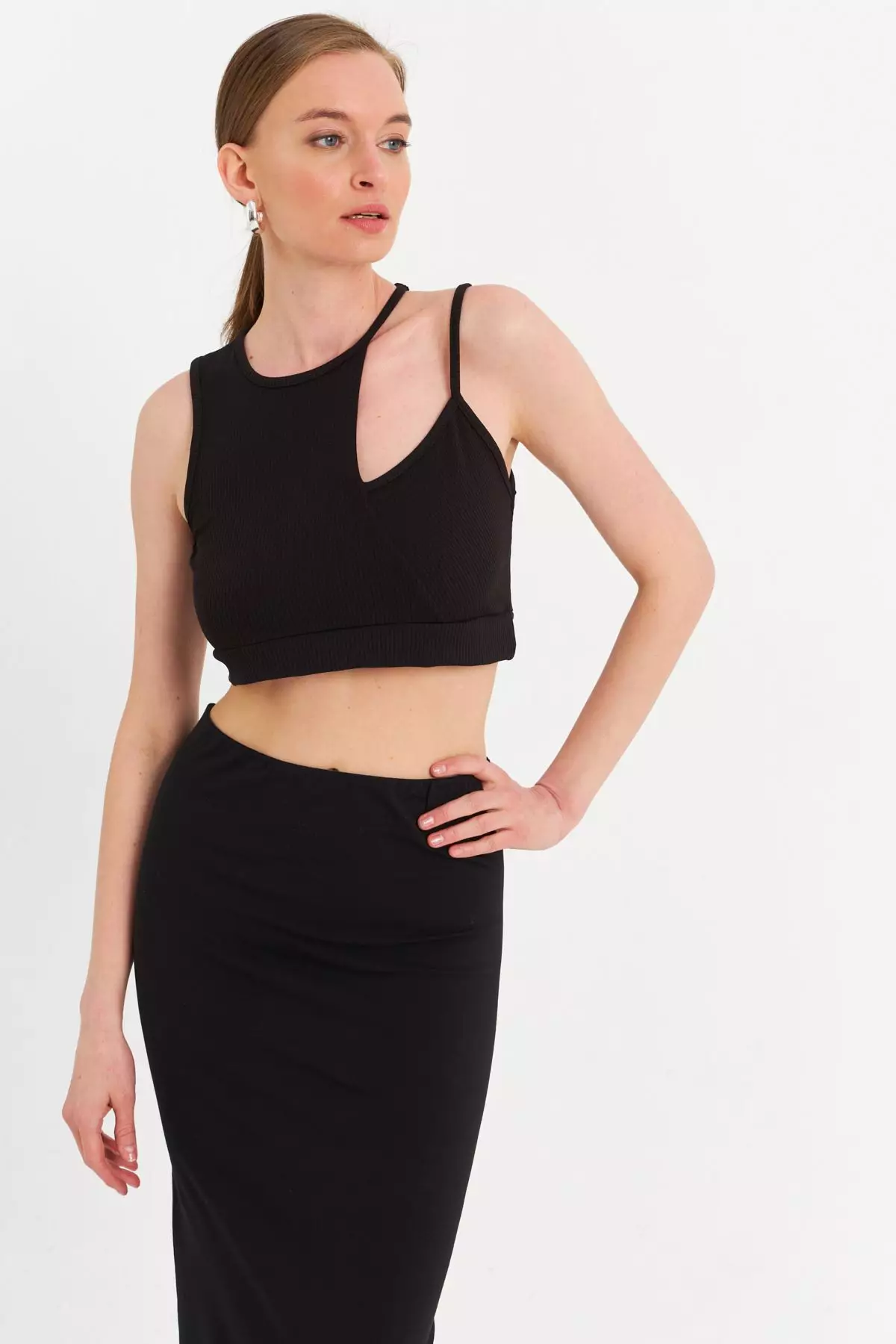 Cut-Out Crop Top
