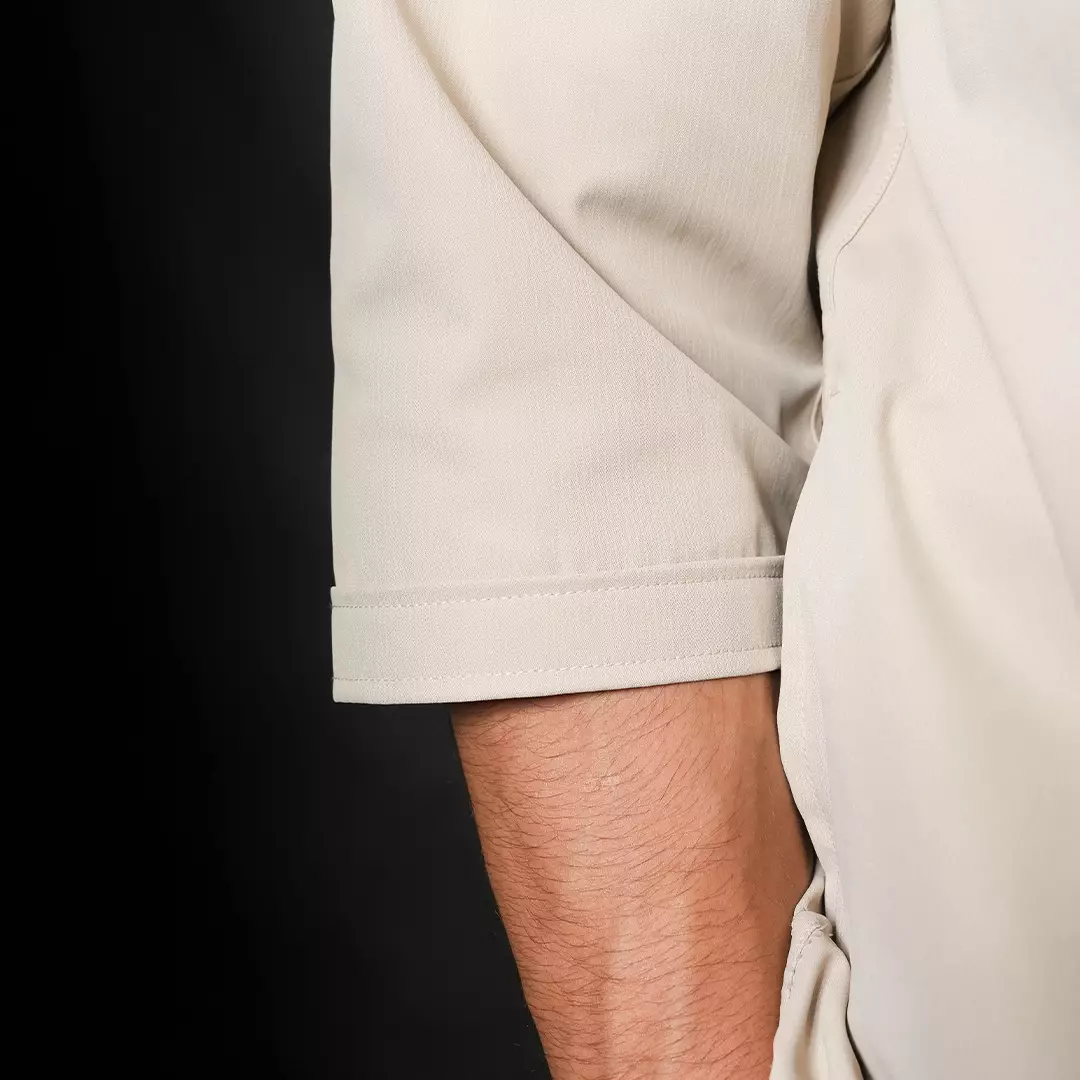 Casella Baju Koko Kurta Lengan ¾ Zipper Premium Quality 5030 Light Brown