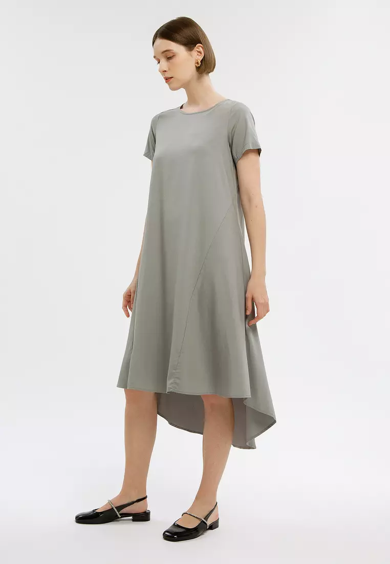 Minimal Mabella Dress Neutral Gray
