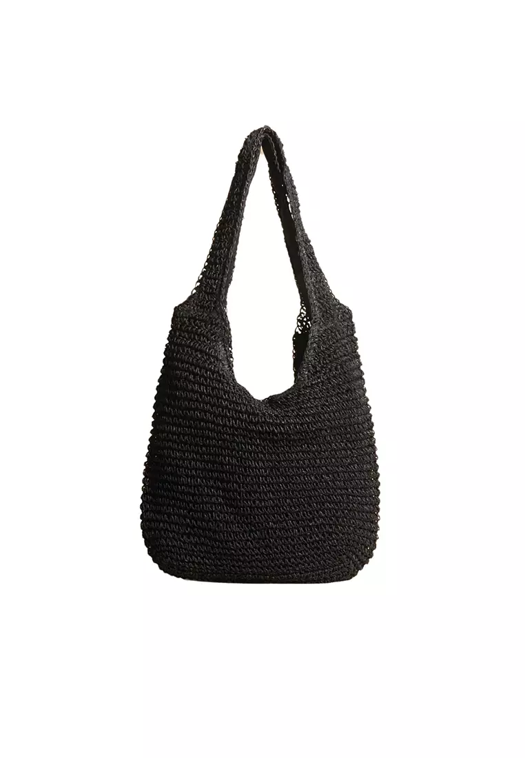 Rattan tote on sale