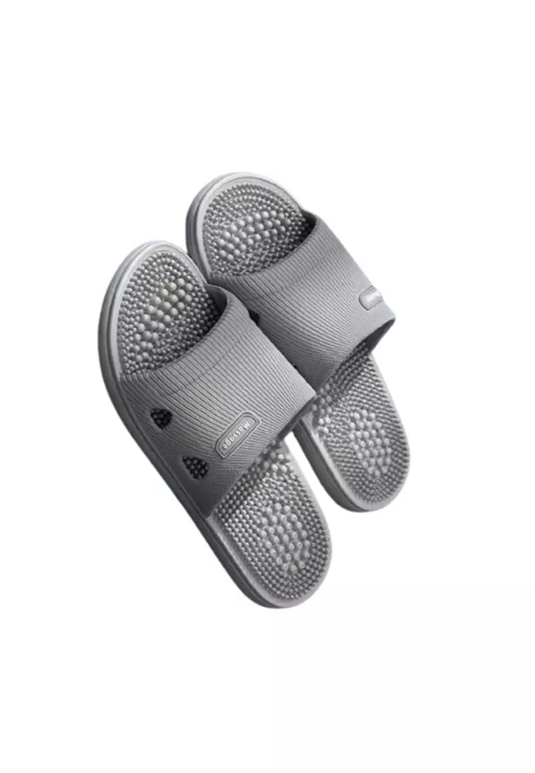 Sandal Rumah Refleksi PVC EVA Anti-Slip Soft Slipper 42-43 Gray - ORIGINAL