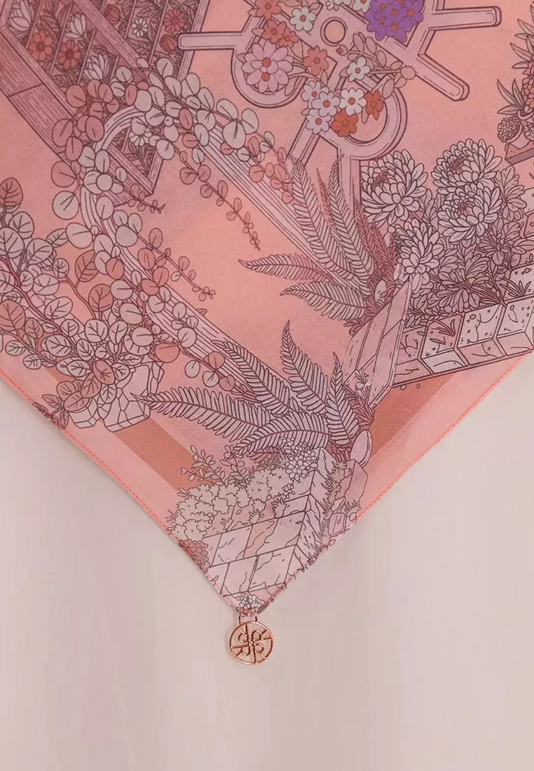 Ria Miranda Peach Gaelle Scarf