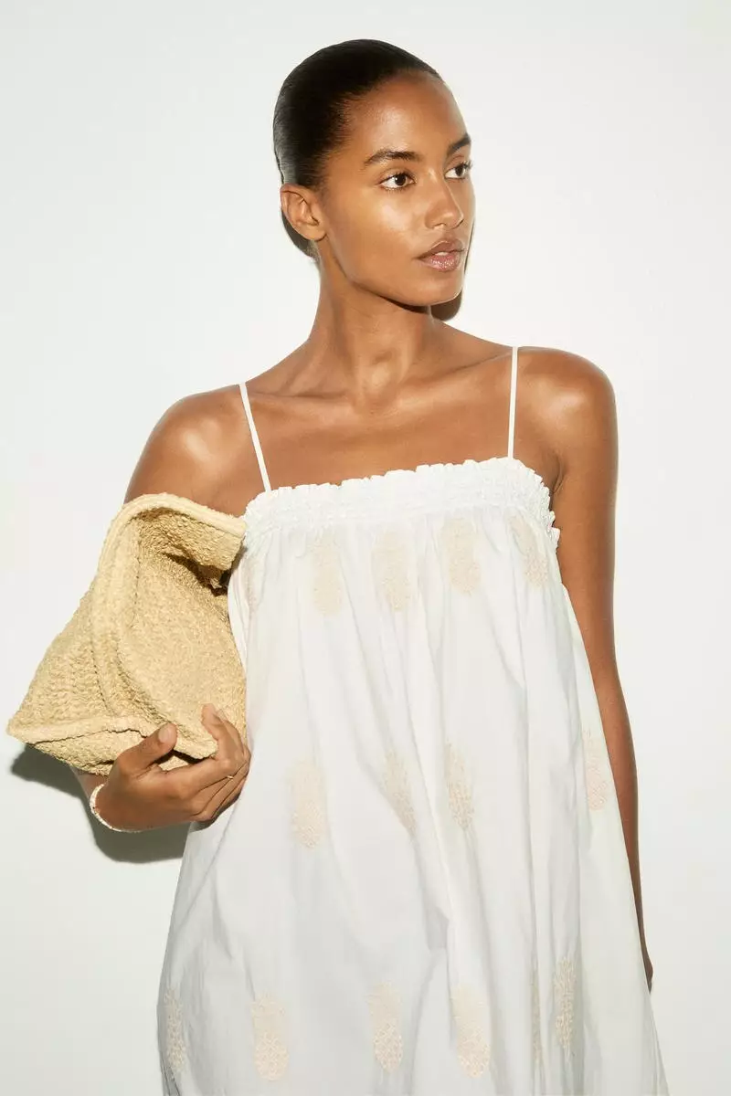 Broderie anglaise strappy dress